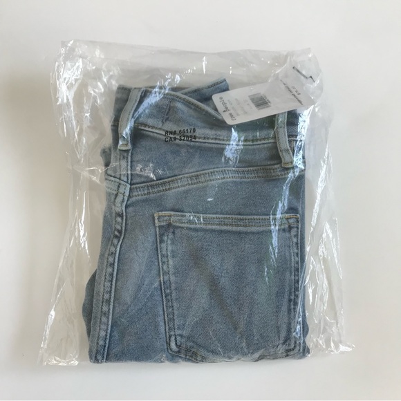 Free People High Rise Raw Hem Jeans - Picture 8 of 14